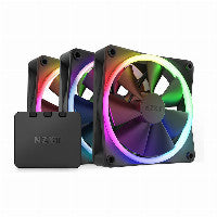 NZXT F120 RGB 120mm Black RGB PWM Pack Of 3