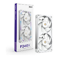 240mm NZXT F-Serie F240X RGB Lüfter Single White RF-U24PN-W1