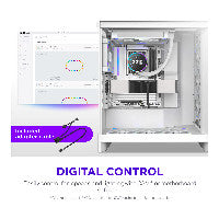 240mm NZXT F-Serie F240X RGB Lüfter Single White RF-U24PN-W1