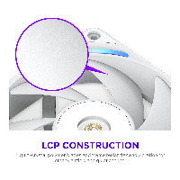 240mm NZXT F-Serie F240X RGB Lüfter Single White RF-U24PN-W1