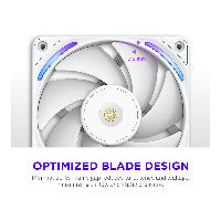 240mm NZXT F-Serie F240X RGB Lüfter Single White RF-U24PN-W1