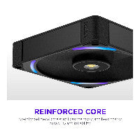 Ventilateur RGB noir simple NZXT F-Series F140X 140 mm RF-U14PN-B1