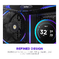 Ventilateur RGB noir simple NZXT F-Series F140X 140 mm RF-U14PN-B1