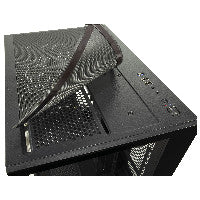 Midi Inter-Tech Gaming-Gehäuse Micro-ATX C-501 Aspect schwarz