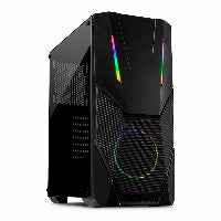 Inter-Tech IT-3303 Hornet Midi Tower ATX RGB Gaming Gehäuse mit Seitenfenster