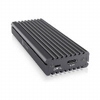 ICY BOX M.2 PCIe/SATA SSD Aluminiumgehäuse, USB 3.1 Type-C®, M-Key und B-Key oder B+M-Key Sockel