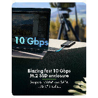 ICY BOX M.2 NVMe & SATA Gehäuse, staub- und stoßfest, USB 3.2 Gen 2, 10 Gbps – Ansicht 4