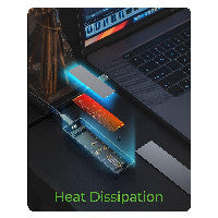 ICY BOX M.2 NVMe & SATA enclosure, RGB lighting, USB 3.2 Gen 2, 10 Gbps – Ansicht 4