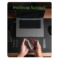 ICY BOX M.2 NVMe & SATA enclosure, RGB lighting, USB 3.2 Gen 2, 10 Gbps – Ansicht 5