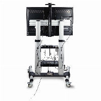 StarTech StarTech.com MOBILE TV CART up to 120 TV 220 CAP HAND CRANK HEIGHT ADJUSTMENT – Ansicht 4