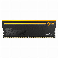 Mémoire 32 Go Lexar THOR 2.0 6000 CL38 1.3V avec dissipateur thermique et éclairage RGB, Couleur noire, Pack double