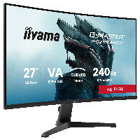 iiyama 68,6cm/27" (1920x1080) iiyama G-Master GC2784HSU-B1 16:9 FHD VA 0,7ms 240Hz HDMI DisplayPort USB VESA Speaker HDR Black – Ansicht 2