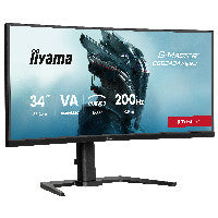iiyama 86,0cm/34" (3440x1440) iiyama G-Master GCB3484WQSU-B2 21:9 UWQHD VA 0,6ms 200Hz HDMI DisplayPort USB VESA Speaker HDR Black – Ansicht 2