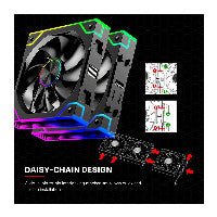 Lüfter Xilence Daisy-Chain-ARGB-Reverse 125x360x25mm