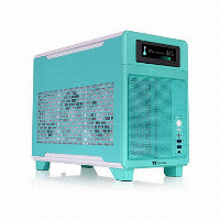 Thermaltake TR100 Mini-ITX Desktop Teal / Red with Mesh Side Panel and USB 3.2 Gen 2 Type-C USB 3.2 Gen 1 Type-A