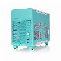 Thermaltake TR100 Mini-ITX Desktop Teal / Red with Mesh Side Panel and USB 3.2 Gen 2 Type-C USB 3.2 Gen 1 Type-A