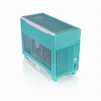 Thermaltake TR100 Mini-ITX Desktop Teal / Red with Mesh Side Panel and USB 3.2 Gen 2 Type-C USB 3.2 Gen 1 Type-A