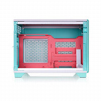 Thermaltake TR100 Mini-ITX Desktop Teal / Red with Mesh Side Panel and USB 3.2 Gen 2 Type-C USB 3.2 Gen 1 Type-A