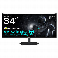 GIGABYTE 86,4cm/34" (3440x1440) GIGABYTE G34WQC2 1500R WQHD VA 1ms 200Hz HDMI DisplayPort HDR VESA Speaker
