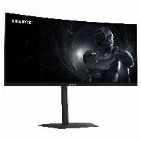 GIGABYTE 86,4cm/34" (3440x1440) GIGABYTE G34WQC2 1500R WQHD VA 1ms 200Hz HDMI DisplayPort HDR VESA Speaker – Ansicht 3
