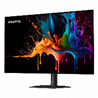 GIGABYTE 68,6cm/27" (2560x1440) GIGABYTE MO27Q28G WQHD WOLED 0,03ms 280Hz HDMI DisplayPort USB-C USB HDR VESA Speaker Pivot – Ansicht 3