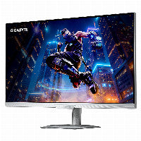 GIGABYTE 68,6cm/27" (3840x2160) GIGABYTE M27UP ICE 4K SS IPS 1ms 160Hz HDMI DisplayPort USB-C USB HDR VESA Speaker Pivot – Ansicht 2