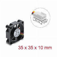 Delock Axiallüfter 5 V DC, 35 x 35 x 10 mm schwarz
