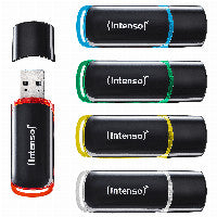 Intenso 3511575 USB-Stick 16 GB USB Typ-A 2.0 Schwarz, Rot, Grün, Transparent, Gelb, Blau