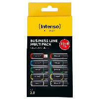 Intenso 3511561 USB-Stick 8 GB USB Typ-A 2.0 Schwarz, Rot, Grün, Transparent, Gelb, Blau