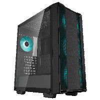 Deepcool CC560 V2 ATX Mid Tower Black Tempered Glass Side Panel