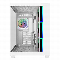 Cooler Master Elite 681 ATX Mid Tower White with Tempered Glass Side Panel and USB 3.2 Gen 2x2 Type-C, USB 3.2 Gen 1 Type-A