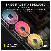 Midi Corsair Air 5400 LX-R RGB iCUE LINK Schwarz ATX Gaming Gehäuse