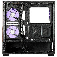 Midi Cooler Master Elite 690 Wood (schwarz/holz, Tempered Glass x 2)