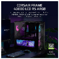 Midi CORSAIR Frame 4000D LCD RS ARGB Black Midi Tower ATX Gaming Case