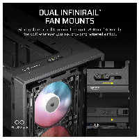 Midi CORSAIR Frame 4000D LCD RS ARGB Black Midi Tower ATX Gaming Case