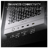 Midi CORSAIR Frame 4000D LCD RS ARGB Blanc Boîtier Gaming Moyen Tour ATX