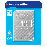 Verbatim Portables Festplattenlaufwerk Store 'n' Go USB 3.0, 1 TB, Silber