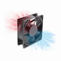 Axiallüfter 48 V DC, 120 x 120 x 38 mm mit 2 Pin Lüfteranschluss schwarz
