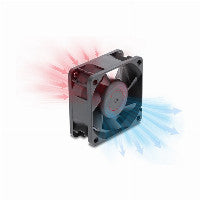 Axiallüfter 48 V DC, 60 x 60 x 25 mm mit 4 Pin PWM Lüfteranschluss schwarz