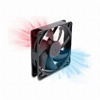 Axiallüfter 48 V DC, 120 x 120 x 25 mm mit 4 Pin PWM Lüfteranschluss schwarz