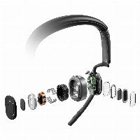 SHOKZ OpenMeet2 Kopfhörer Kabellos Offene Ohren Büro/Callcenter Bluetooth Schwarz