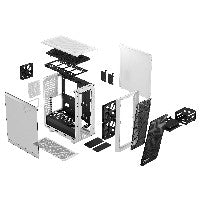 Fractal Design Meshify 2 Compact - schwarz/weiß - Clear Tempered Glass