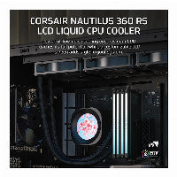 K CORSAIR NAUTILUS 360 RS LCD Black AiO Water Cooling
