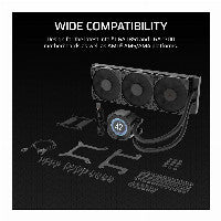 K CORSAIR NAUTILUS 360 RS LCD Black AiO Water Cooling