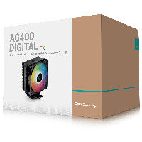 Deepcool AG400 DIGITAL ARGB Air 153mm 75.89 CFM Black