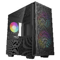 Deepcool CH360 Micro ATX Mid Tower Black Tempered Glass Side Panel