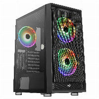 Aerocool Graphite v3 ARGB ATX Mid Tower Tempered Glass Side Panel, USB 3.2 Gen 1 Type-A