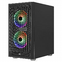 Aerocool Graphite v3 ARGB ATX Mid Tower Tempered Glass Side Panel, USB 3.2 Gen 1 Type-A