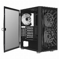 Aerocool Graphite v3 ARGB ATX Mid Tower Tempered Glass Side Panel, USB 3.2 Gen 1 Type-A