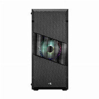 Aerocool Menace Saturn RGB ATX Mid Tower Black with Tempered Glass Side Panel and USB 3.2 Gen 1 Type-A